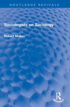 Cover Sociologists on Sociology