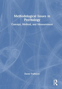 Methodological Issues in Psychology - Trafimow, David