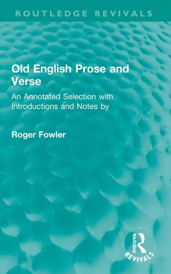 Old English Prose and Verse - Fowler, Roger