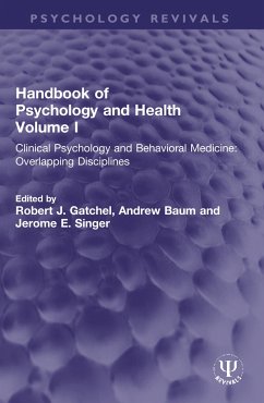 Handbook of Psychology and Health, Volume I