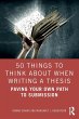 50 Things to Think About When Writing a... - Bild 1