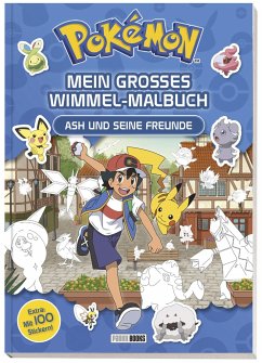 Pokémon: Mein großes Wimmel-Malbuch - Ash und seine Freunde - Pokémon