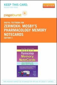 Mosby's Pharmacology Memory Notecards - Elsevier eBook on Vitalsource (Retail Access Card): Visual, Mnemonic, and Memory AIDS for Nurses - Zerwekh, Joann; Claborn, Jo Carol; Gaglione, Tom