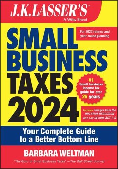 J.K. Lasser's Small Business Taxes 2024 - Weltman, Barbara