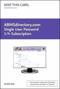 Abmsdirectory.com Single User - Password 1-Yr Sub - Elsevier Inc; Abms