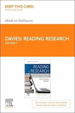 Reading Research - Elsevier eBook on Vitalsource (Retail Access Card): A User-Friendly Guide for Health Professionals - Davies, Barbara; Logan, Jo