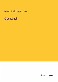 Ordensbuch - Ackermann, Gustav Adolph