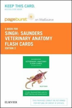 Veterinary Anatomy Flash Cards -- Elsevier eBook on Vitalsource (Retail Access Card) - Singh, Baljit
