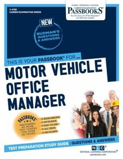 Motor Vehicle Office Manager (C-4798): Passbooks Study Guide Volume 4798 - National Learning Corporation