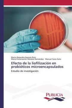 Efecto de la liofilización en probióticos microencapsulados - Asensio Ruiz, María Alejandra;Morales Hernández, María Encarnación;Soria Soto, Manuel