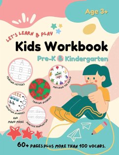 Let's Learn & Play Kids Workbook Pre-K & Kindergarten - Jett, Chelzea