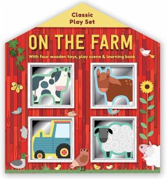 On the Farm: Wooden Toy Play Set - Igloobooks