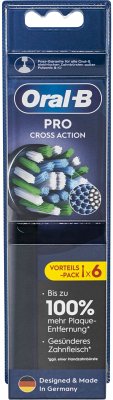 Oral-B Aufsteckbürsten schwarz ProCrossAction CleanMaximizer6er