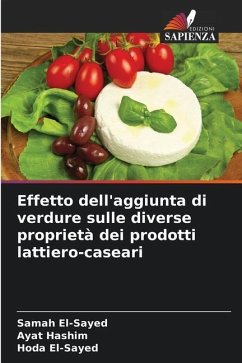 Effetto dell'aggiunta di verdure sulle diverse proprietà dei prodotti lattiero-caseari - El-Sayed, Samah;Hashim, Ayat;El-Sayed, Hoda