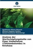 Analyse der Wertschöpfungskette von Piper Umbellatum (Tshilombolombo) in Kinshasa