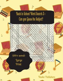 Back to School Word Search Puzzles 3 - Publishers, Nashe