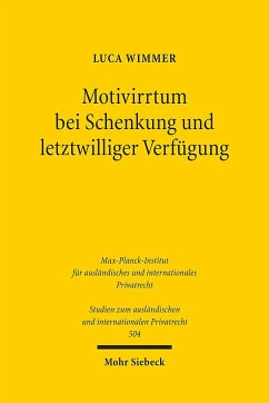 Motivirrtum bei Schenkung und letztwilliger Verfügung - Wimmer, Luca