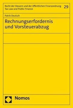 Rechnungserfordernis und Vorsteuerabzug - Deutsch, Patrik