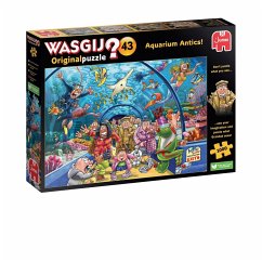 Jumbo 1110100020 - Wasgij Original 43, Aquarium Antics! Sea Life!, Comic-Puzzle, 1000 Teile