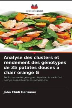 Cover Analyse des clusters et rendement des génotypes de 35 patates douces à chair orange G