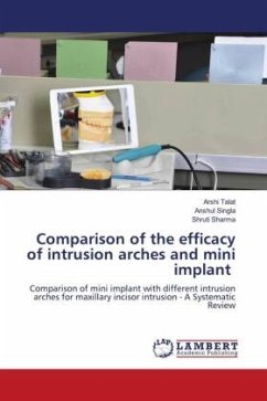 Comparison of the efficacy of intrusion arches and mini implant - TALAT, ARSHI;SINGLA, ANSHUL;SHARMA, SHRUTI