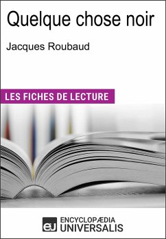 Cover Quelque chose noir de Jacques Roubaud (eBook, ePUB)