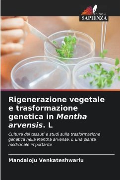 Rigenerazione vegetale e trasformazione genetica in Mentha arvensis. L - Venkateshwarlu, Mandaloju