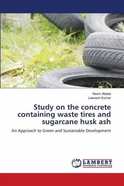 Study on the concrete containing waste tires and sugarcane husk ash