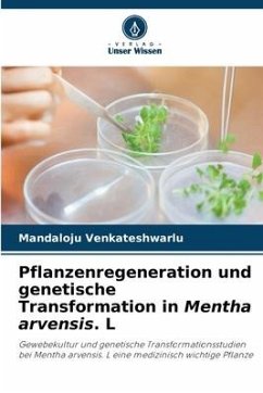 Pflanzenregeneration und genetische Transformation in Mentha arvensis. L - Venkateshwarlu, Mandaloju