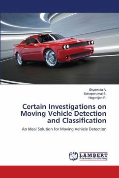 Certain Investigations on Moving Vehicle Detection and Classification