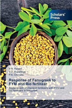 Response of Fenugreek to FYM and Bio fertilizer - Raiyani, V.N.;Rupareliya, V.V.;Chovatia, P.K.