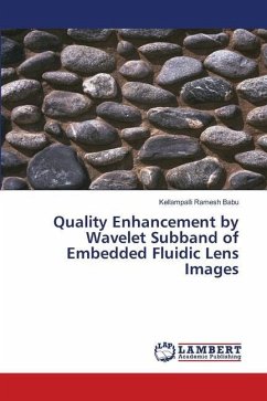 Quality Enhancement by Wavelet Subband of Embedded Fluidic Lens Images