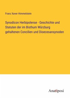Synodicon Herbipolense - Geschichte und Statuten der im Bisthum Würzburg gehaltenen Concilien und Dioecesansynoden - Himmelstein, Franz Xaver