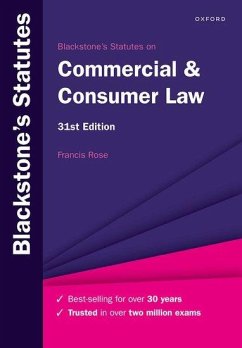 Blackstone's Statutes on Commercial & Consumer Law - Rose, Francis (Senior Research Fellow, Commercial Law Centre, Harris