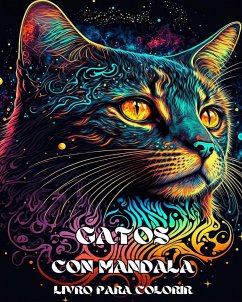Gatos com Mandalas - Livro de Colorir para Adultos - Self-Therapy, The Art of