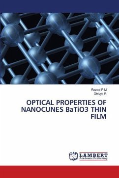 OPTICAL PROPERTIES OF NANOCUNES BaTiO3 THIN FILM