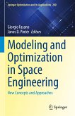 Modeling and Optimization in Space Engineering (eBook, PDF)