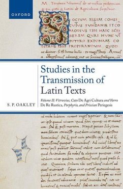 Studies in the Transmission of Latin Texts - Oakley, S P