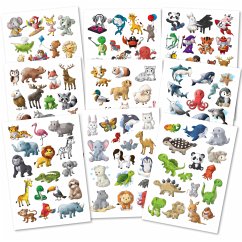 Cover 150 hautfreundliche Kindertattoos - Thema: Tierischer Spaß