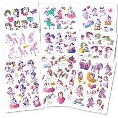 Cover 150 hautfreundliche Kindertattoos - Thema: Einhorn-Magie