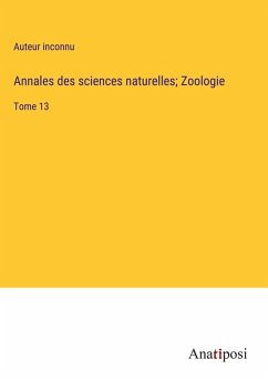 Cover Annales des sciences naturelles; Zoologie