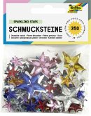 Folia Schmucksteine SPARKLING STARS, 350 Stück, Größen und Farben sortiert