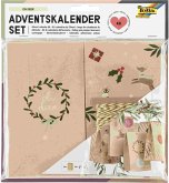 Folia Adventskalender Set OH DEER, aus 24 Blockbodenbeutel, Kordel & Sticker