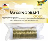 Folia Messingdraht, 0,3mmx80m, gold