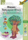 Folia Riesen-Tonpapierblock, 24x34cm, 50 Blatt, 25-farbig sortiert