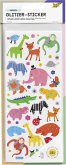 Folia Glitzer-Sticker FANTASIA, ca.10x23cm, 5 Blatt sortiert, 221 Sticker