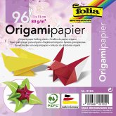 Folia Faltblätter aus Origamipapier 80g/m², 13x13cm, 96 Blatt, farbig sortiert