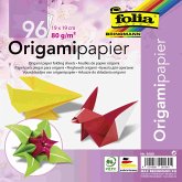 Folia Faltblätter aus Origamipapier 80g/m², 19x19cm, 96 Blatt, farbig sortiert
