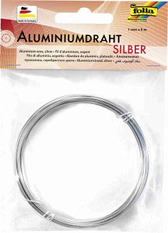 Folia Aluminiumdraht, 1mmx5m, silber