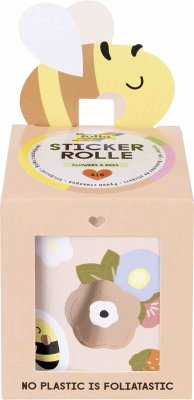 Cover Folia Stickerrolle FLOWERS & BEES, 4m, 416 Teile